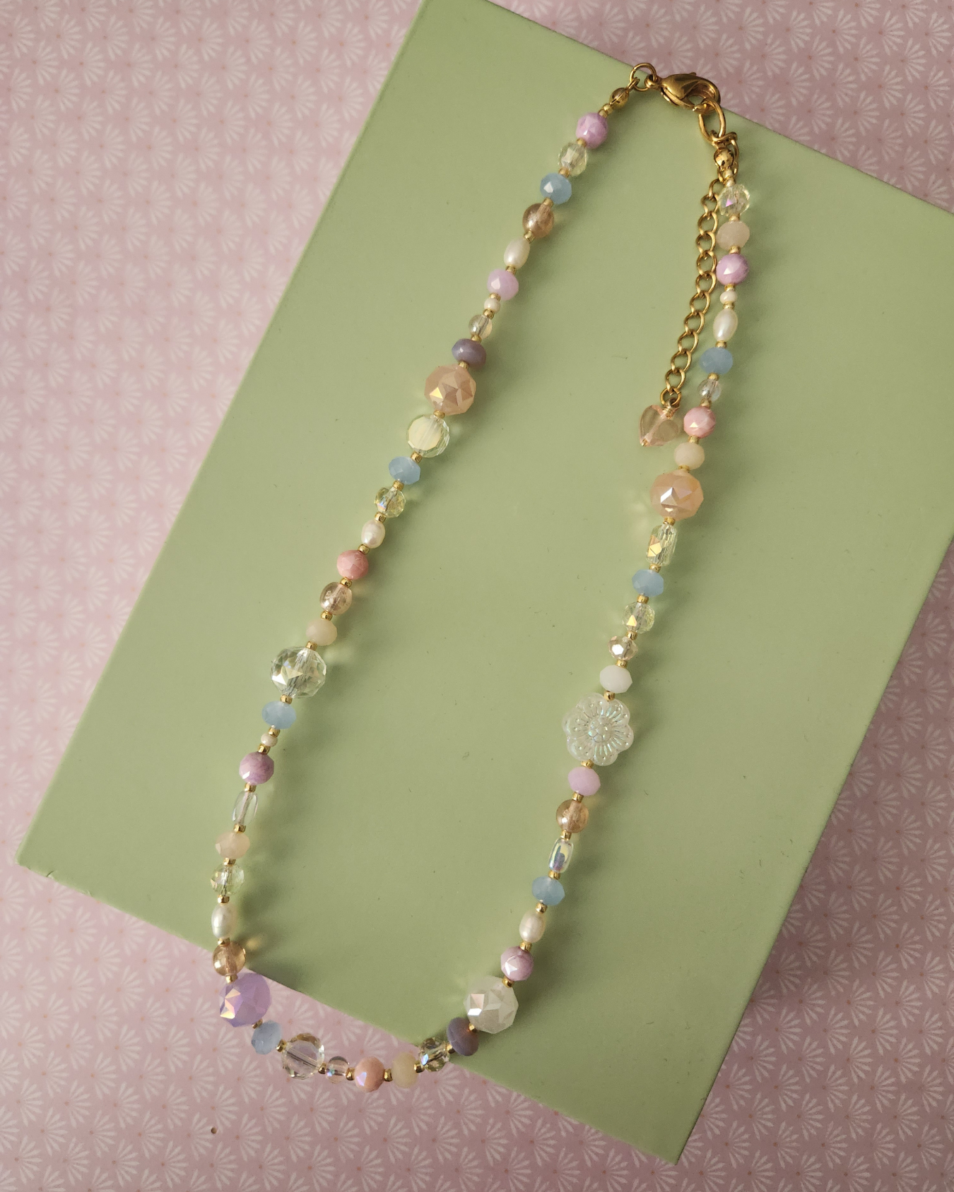 Anastasia Necklace - Handmade Czech Glass Beaded & One-Of-A-Kind