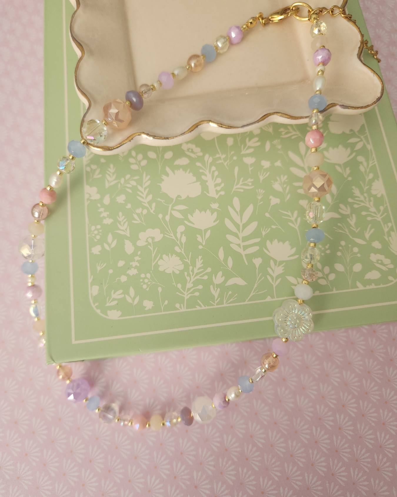 Anastasia Necklace - Handmade Czech Glass Beaded & One-Of-A-Kind
