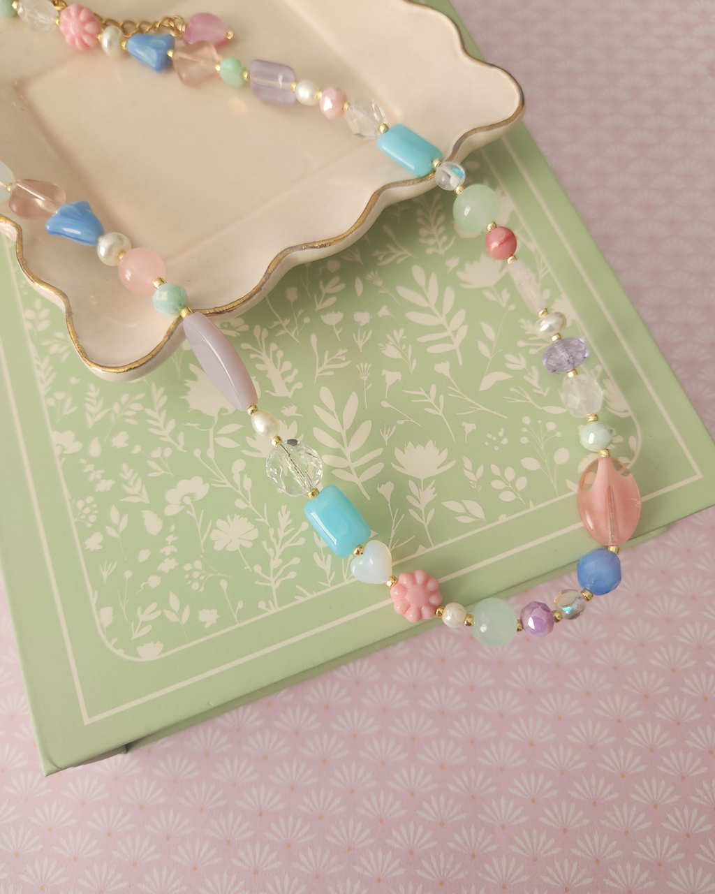 Dulce Necklace - Handmade Czech Glass Beaded & One-Of-A-Kind