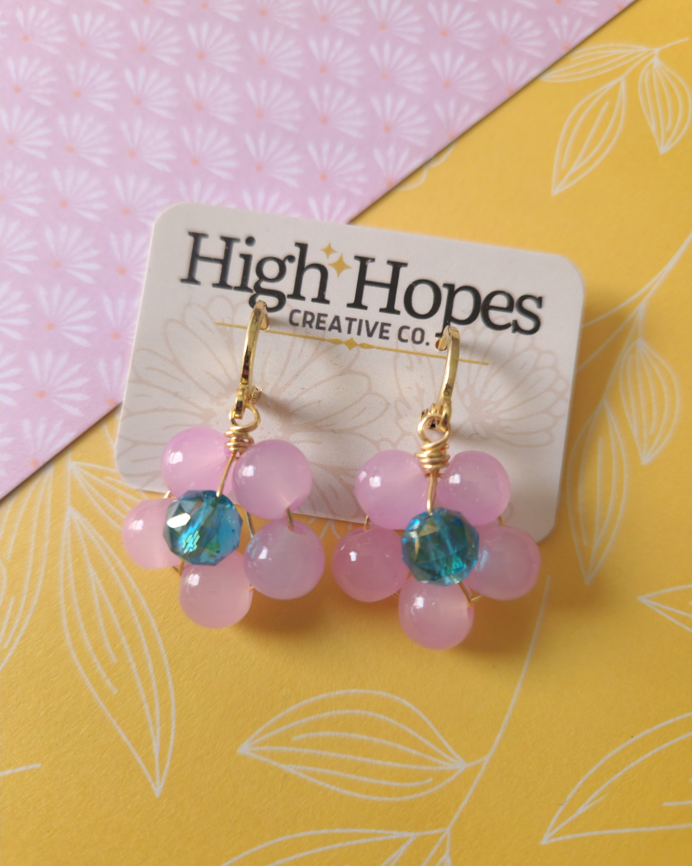 Colorful Daisies - Wire Earrings