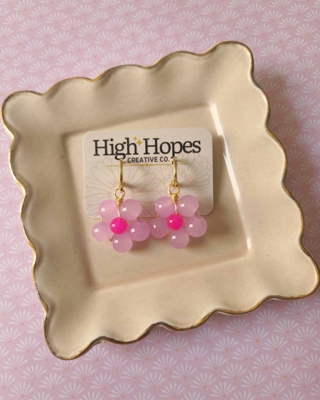 Colorful Daisies - Wire Earrings