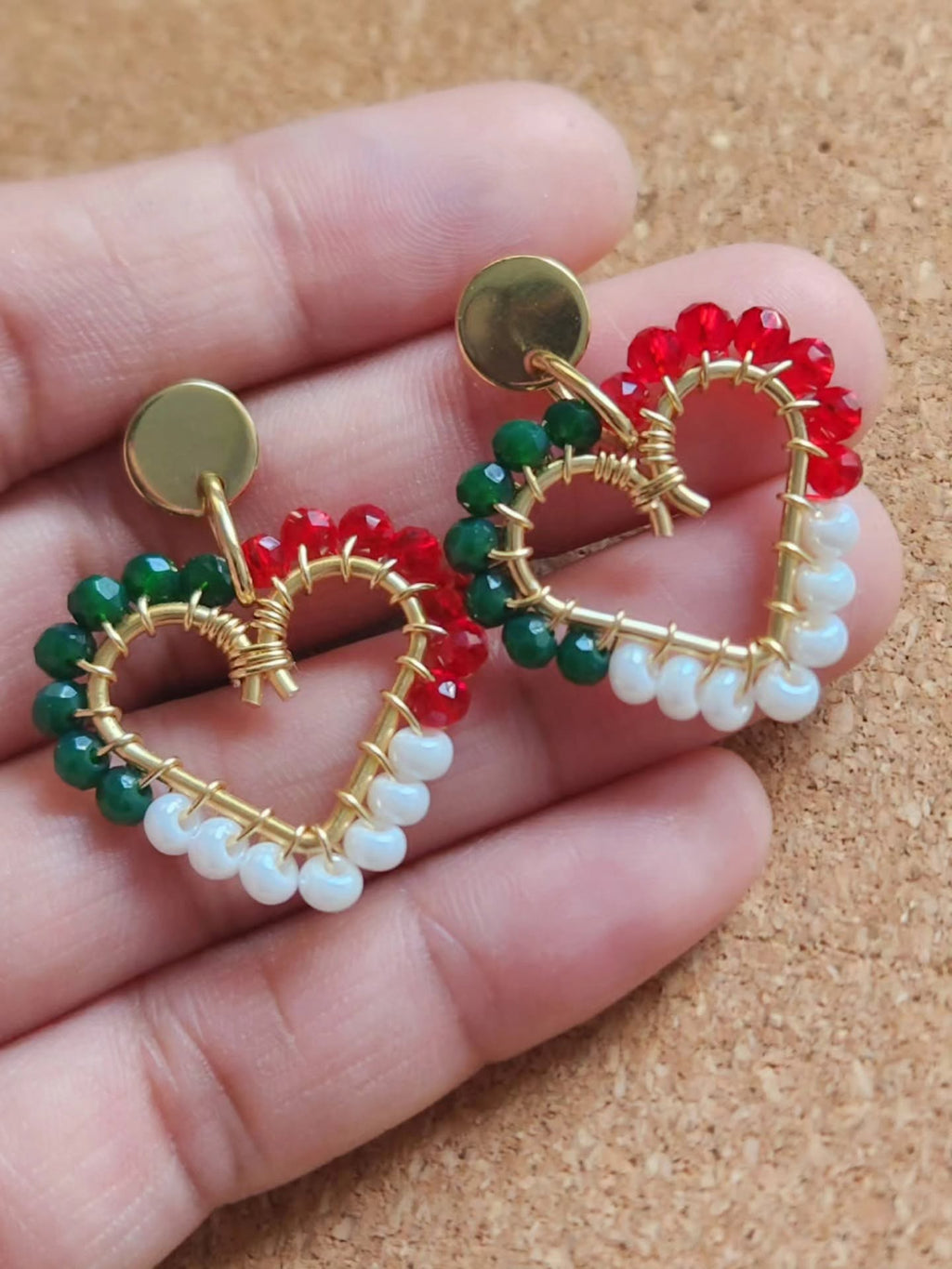 Corazon Mexicano Heart Earrings