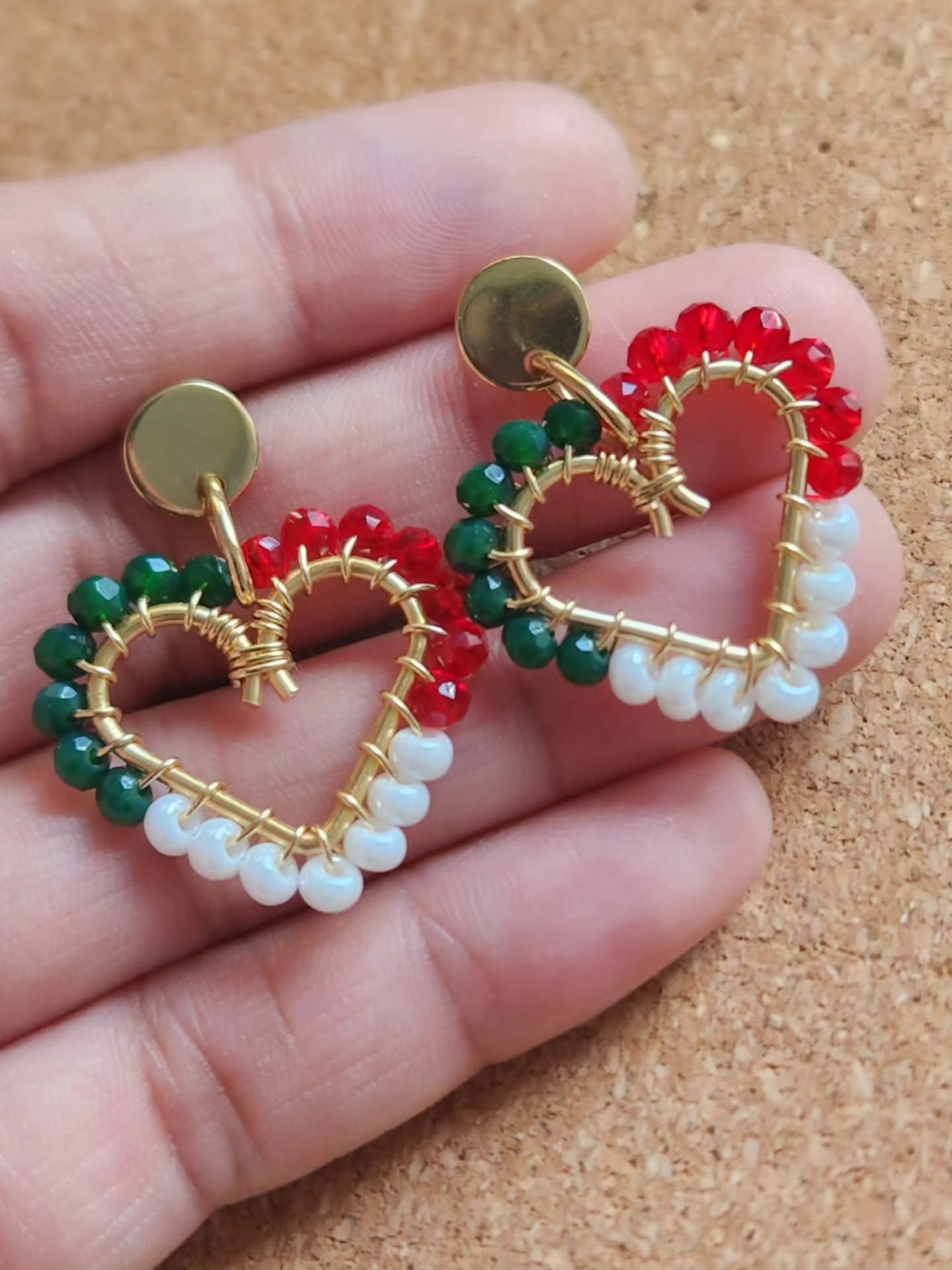 Corazon Mexicano Heart Earrings