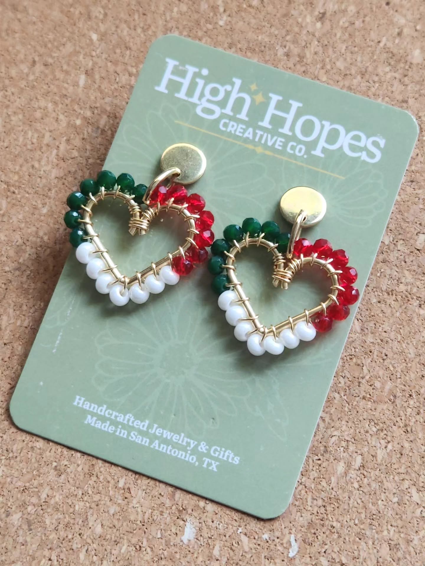 Corazon Mexicano Heart Earrings
